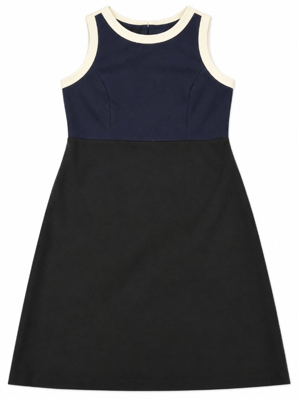 Talbots Italian Luxe Knit Colorblock Sheath Dress 16 Career Cocktail
